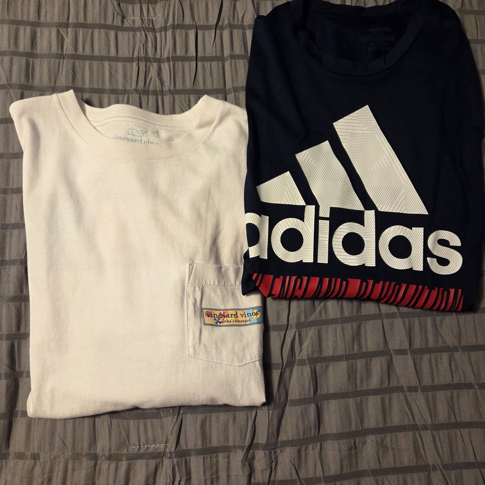 Adult Adidas And Vineyard Vines Long Sleeve Shirts